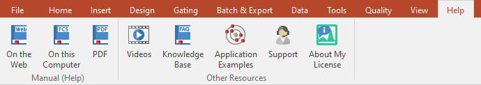 Figure 3.29  Help Tab