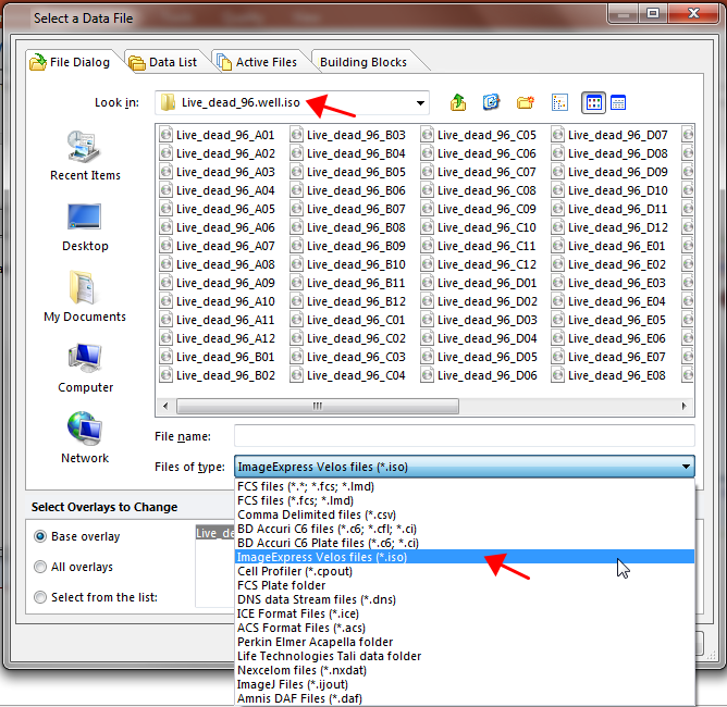 Figure T28.12  Choosing an .iso File for the  Plate Heat Map