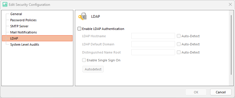 Figure 18.25 The LDAP Dialog