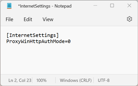 ProxyWinHttpAuthMode=0