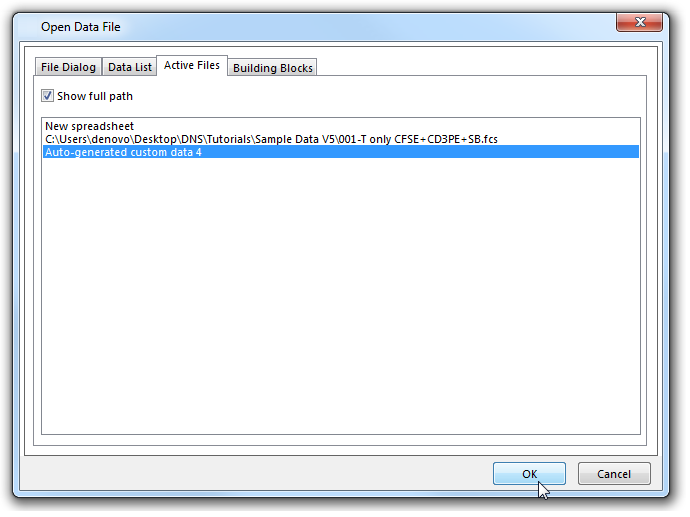 Figure 5.238 Selecting a Spreadsheet to overlay onto an existing Bar Plot