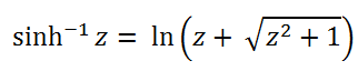 Figure 5.141 - The formula for converting to Archsinh scaling.