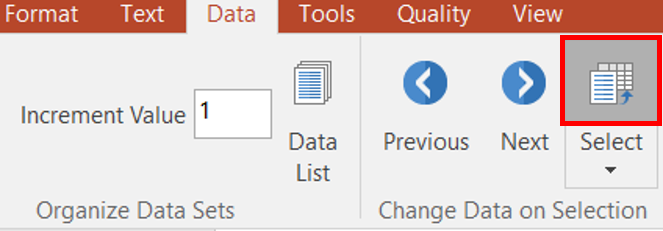 Figure T4.14  Changing Data for Plots on Page 2 Using Select Command from Ribbon