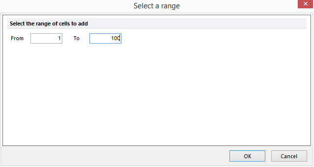 Figure T29.32  Select a Range Dialog