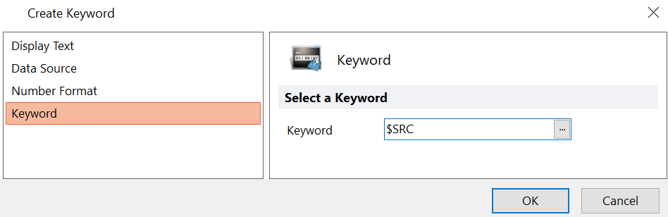 Figure T16.9  Create Keyword Dialog - Keyword Category