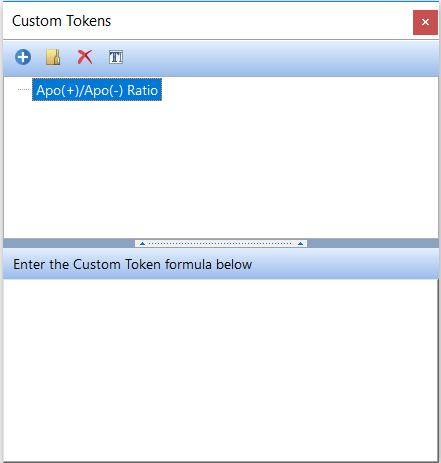 Figure T5.45  Custom Tokens Dialog
