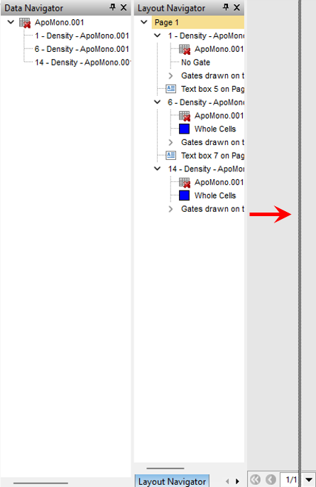 Figure T12.15  Custom Tokens Docked on top of the Layout Navigator