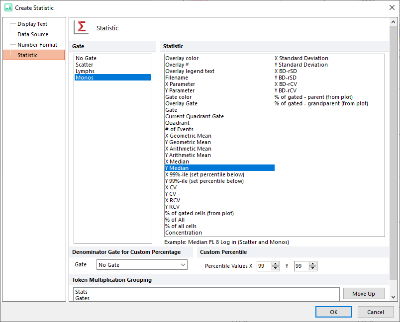 Figure T17.7  Edit Statistic Infromation for Monos