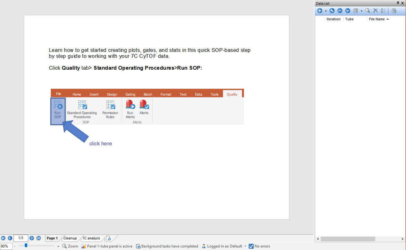 Figure 36.3  7C Human Kit Analysis SOP Template - Page 1