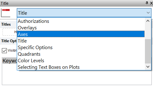 Figure T3.22  Selecting Axes Category