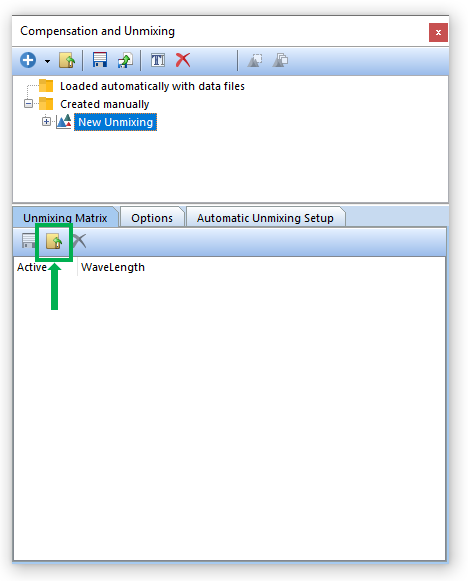 Figure 9.56 Loading endmembers into the unmixing matrix. 