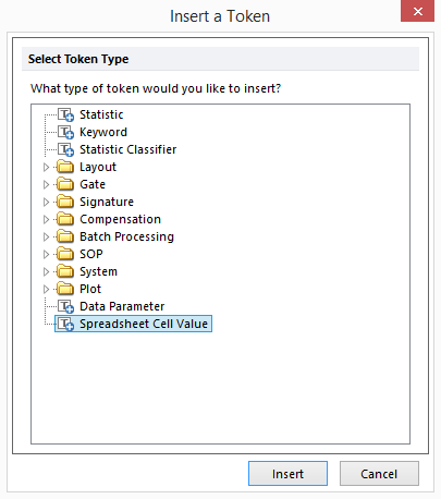 Figure 12.48 - Insert Spreadsheet Cell Value Token