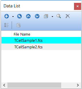 Figure T10.5  Data List with Two Files