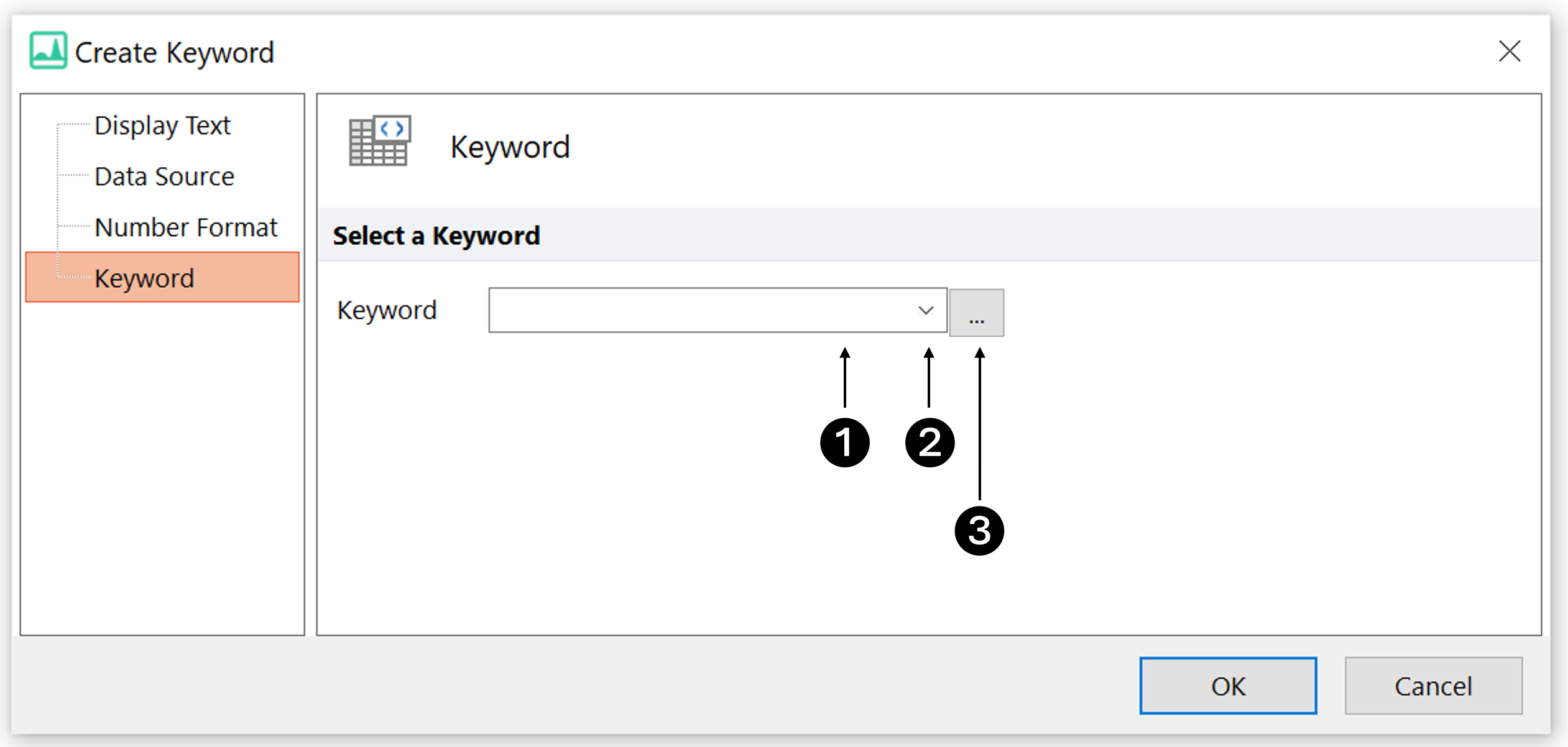 Figure 12.28  Keyword Properties