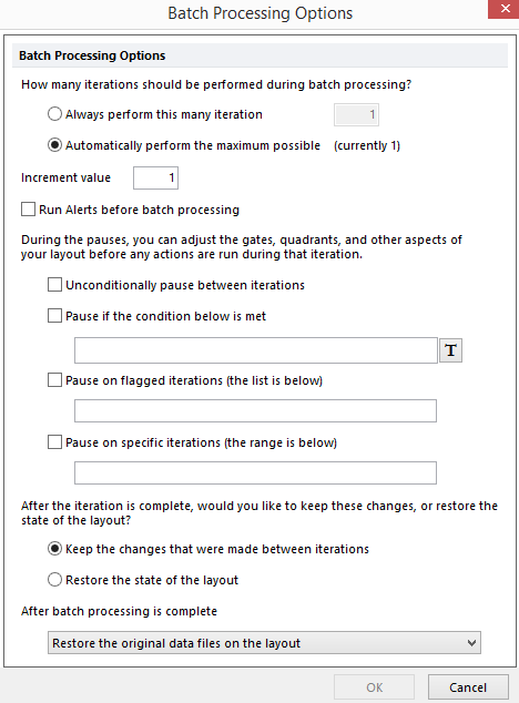 Figure 8.54  Batch Processing Options Dialog