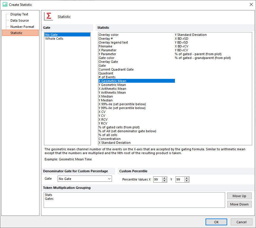 Figure T5.31  Create Statistic Dialog from Drag and Drop-Statistic Category