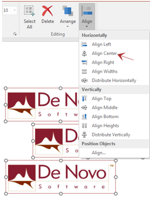 Figure T1.12  Aligning Objects (Step 2)