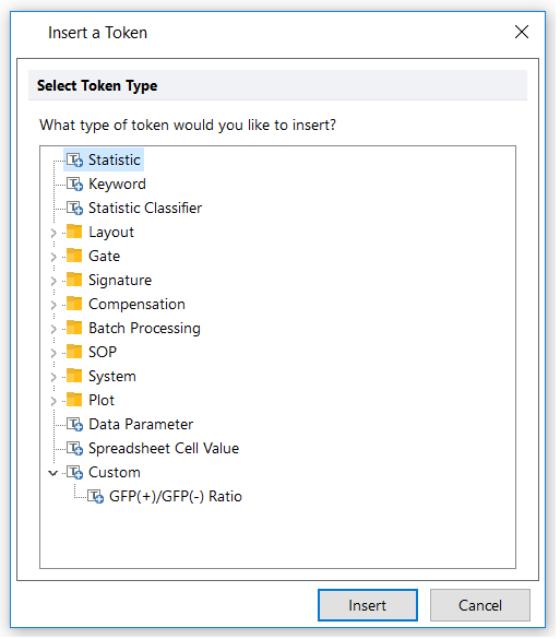 Figure T5.24  Insert a Token Dialog