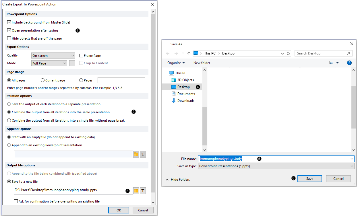 Figure T31.40  Adding a PowerPoint action to Batch Process Actions