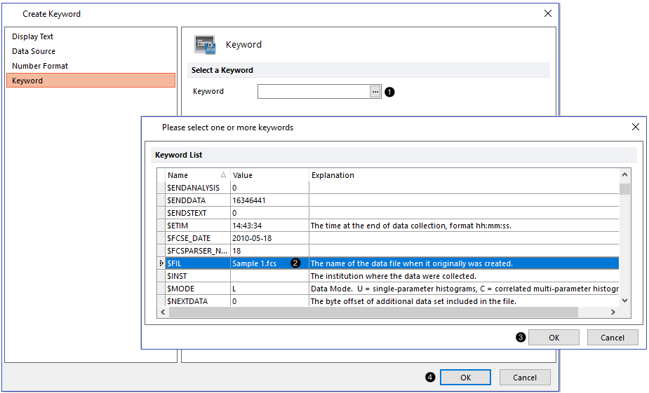 Figure T31.45  Selecting a specific keyword token