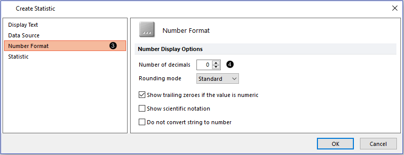Figure T31.34   Reducing Number of Decimals for Statistic