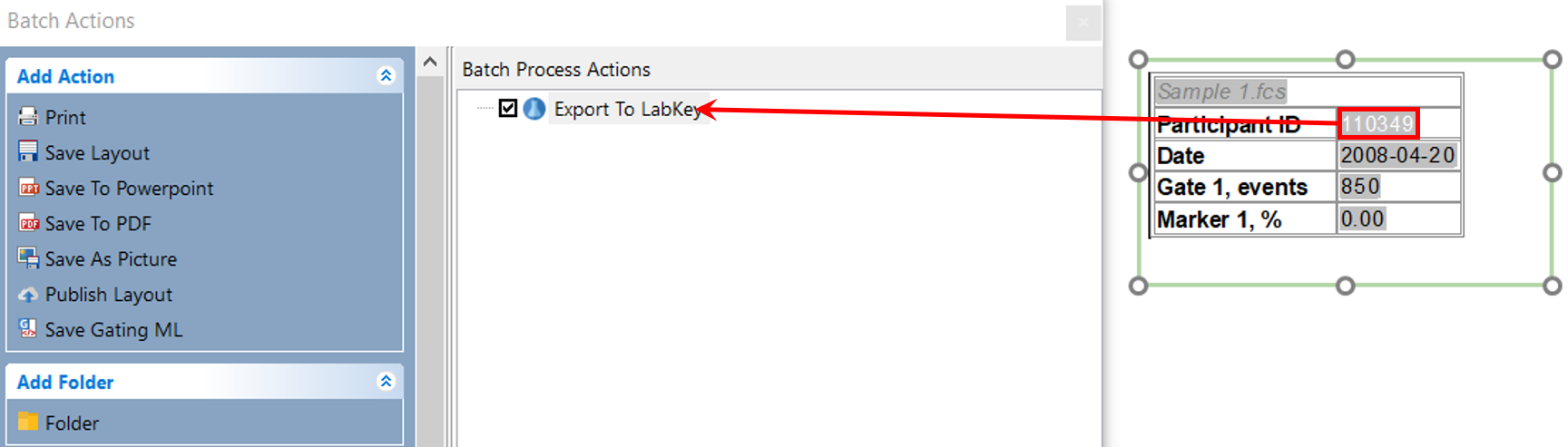 Figure T10.51 Dragging and dropping Tokens from the Table into the Batch Actions Window