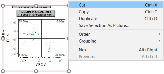Figure T14.22  Layout Navigator 2D Plot Pop-up Menu