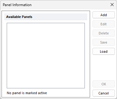 Figure 6.22  Add Panel Window