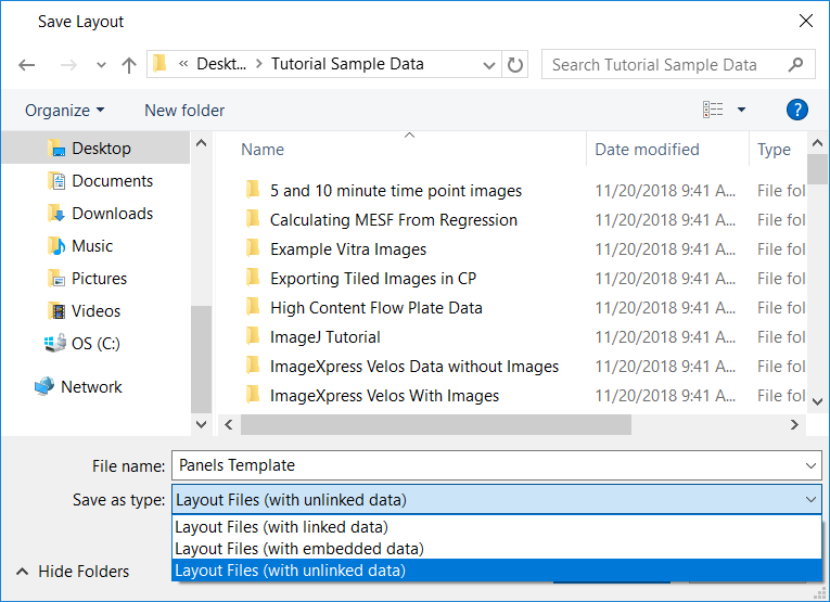 Figure T11.33  Saving Layout Unlinked
