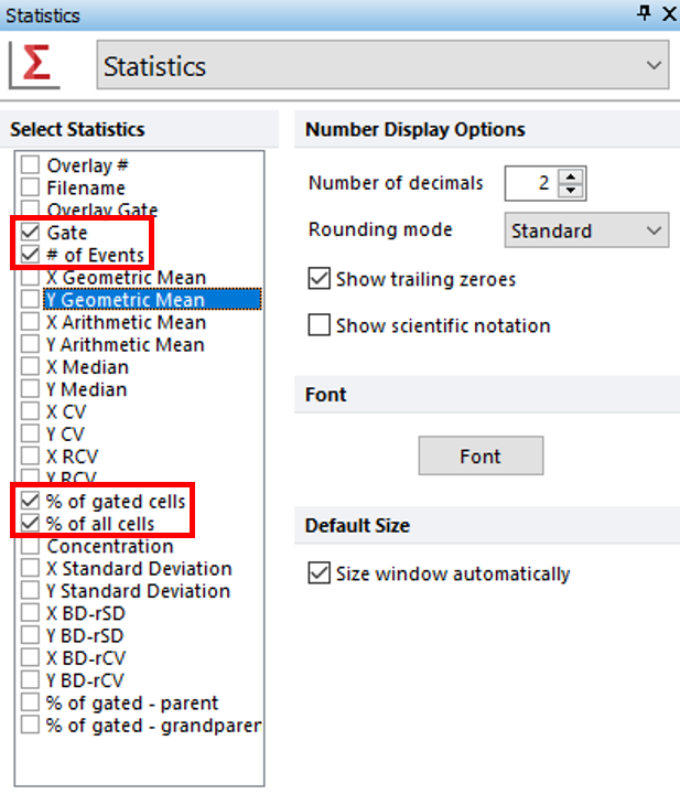 Figure T11.28  Formatting Statistics