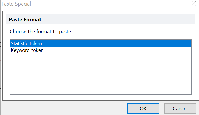 Figure T17.6   Paste Special Window