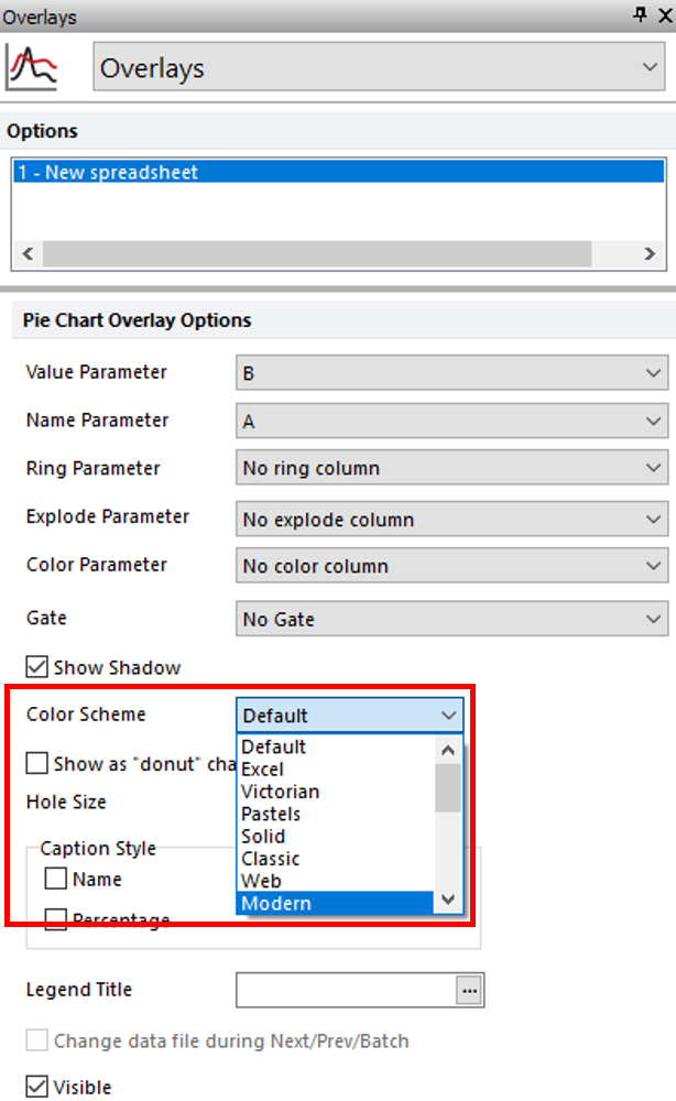 Figure T19.17  Changing the Color Scheme