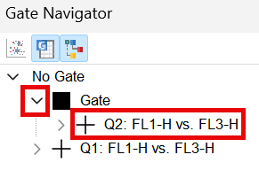 Figure T6.7  Gate Navigator showing the Quadrants 