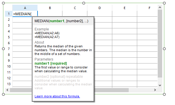 Figure 5.194.  After a function is selected, the window highlights then next required input using green text.