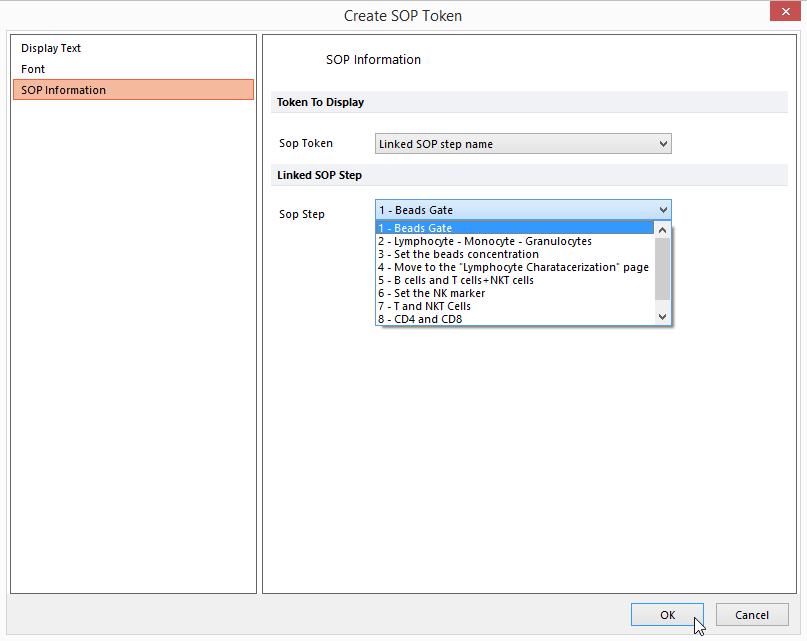 Figure 12.38 - SOP Information