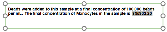 Figure T24.16  Text Box with the Concentration Token Value