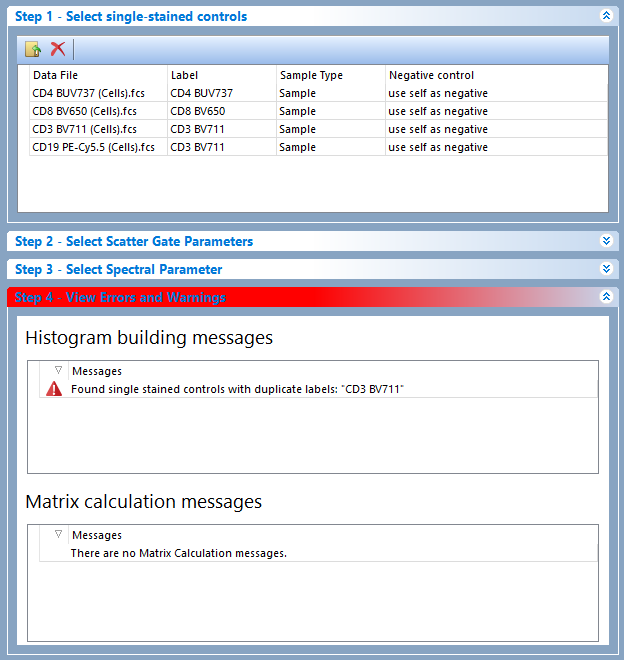 Figure 9.37 Step 4: View Errors and Warnings displaying a warning for duplicated label.