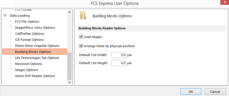 Figure 20.59  Building Blocks options